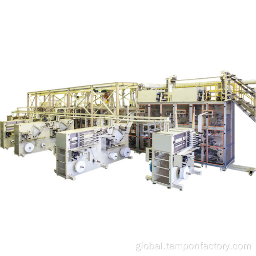 Automatic control bady diaper production line